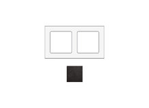 SOCKET SOCKFAB2 | Frame voor 2 modules in gesmeed zwart aluminium