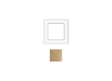 SOCKET SOCKBG1 | Frame voor 1 module in geborsteld goud