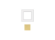 SOCKET SOCKFG1 | Frame voor 1 module in gesmeed goud