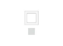 SOCKET SOCKGW1 | Frame voor 1 module in wit glas
