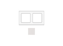SOCKET SOCKCW2 | Frame voor 2 modules in Corian wit