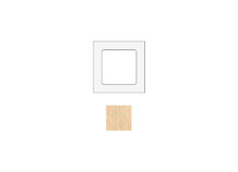 SOCKET SOCKWOCW1 | Frame voor 1 module in wit eikenhout katoen