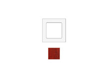 SOCKET SOCKWPA1 | Frame voor 1 module in Padouk hout