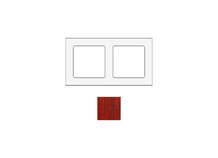 SOCKET SOCKWPA2 | Frame voor 2 modules in Padouk hout