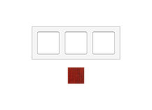 SOCKET SOCKWPA3 | Frame voor 3 modules in Padouk hout