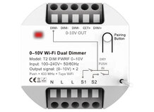 T2 DIM PWRF 0-10V | Dimmer double push - wifi - RF, 0–10 V